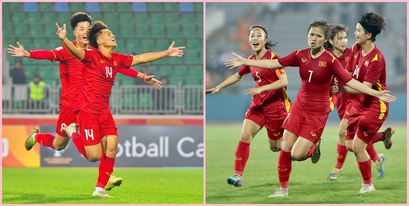 Màn trình diễn của hai đội U20 nam và nữ Việt Nam khiến FIFA ấn tượng.